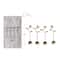 Hello Honey® 5.5" Stainless Steel & Brass Spoons with Flower Handles & Drawstring Bag